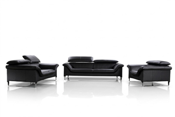 Relax Sofa Set 3+2+1 Seater Set Design Sofas Upholstered Leather Couches