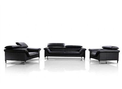 Relax Sofa Set 3+2+1 Seater Set Design Sofas Upholstered Leather Couches