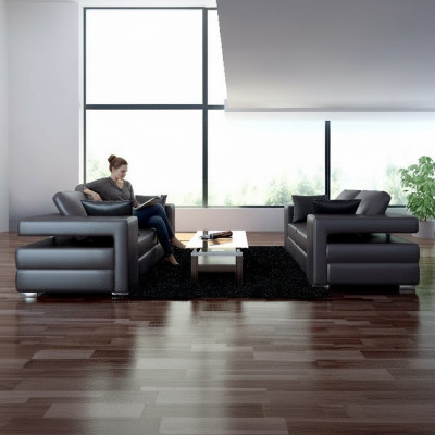 Modern sofa leather sofa couch living landscape 3+2+1 seating suite design