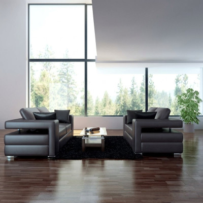 Modern sofa leather sofa couch living landscape 3+2+1 seating suite design
