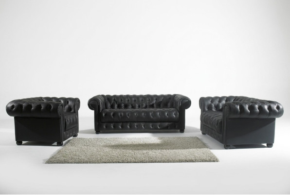 Chesterfield Sofa 2 Seater Upholstered Design Couches Sofas Suite NEW