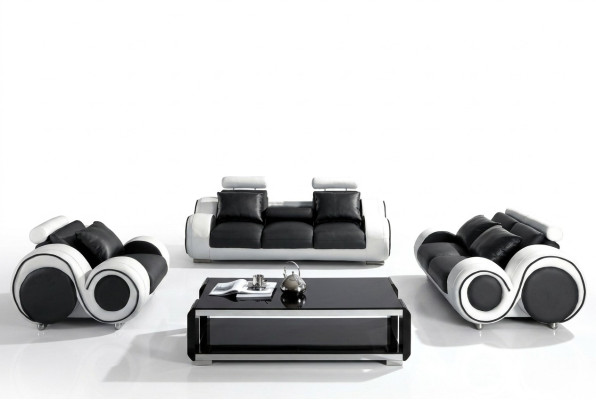 Upholstered Seat Couch 3-Seater Suite Sofa Sofas Couches Leather Three-Seater