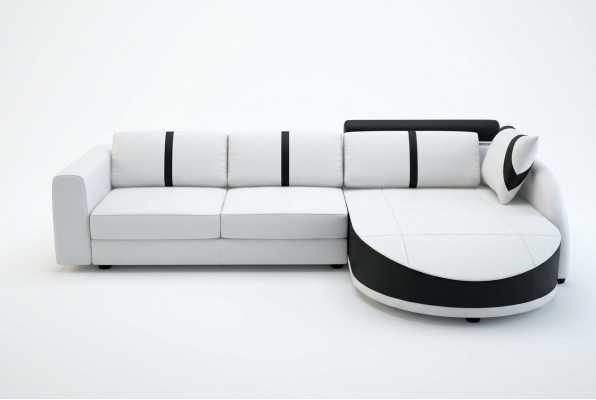 Designer sofa couch upholstery suite corner sofa leather textile living landscape