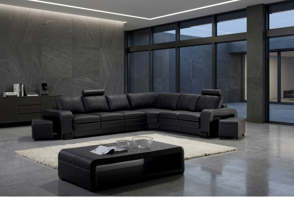 Sofa set seating area upholstery suite living landscape corner sofa stool