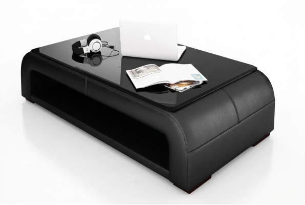 Coffee table design table living room glass leather decorative couch side sofa