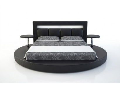 Round bed round design beds leather hotel double frame luxury sleep
