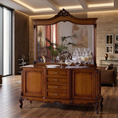 Dresser Sideboard Dressers Sideboard Living Room Baroque Sideboard XXL Design Solid Wood