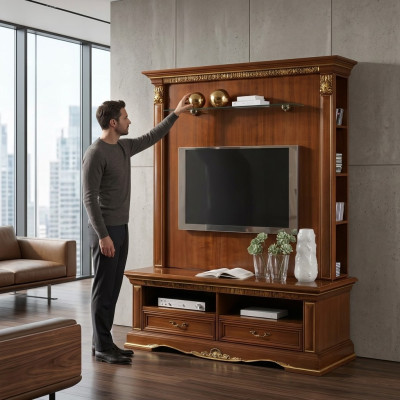 Sideboard Luxury Design Side Cabinet TV Wall Wardrobe Living Room Furniture Solid Wood