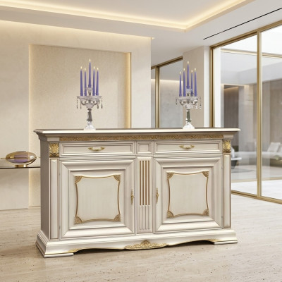 Dresser Cabinet Luxury Cabinet Shelf Console Italy Furniture Solid Wood Dressers New