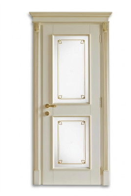Door + frame interior doors baroque custom-made classical solid wood doors Italy new