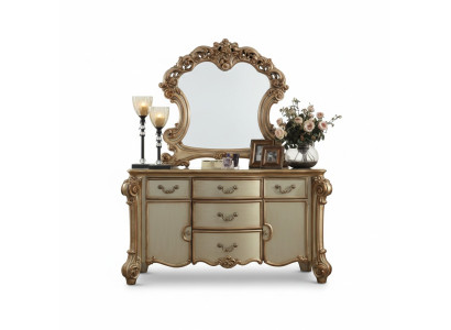 Buffet Sideboard Dresser Mirror Genuine Handcraft Wood Classic Baroque Rococo