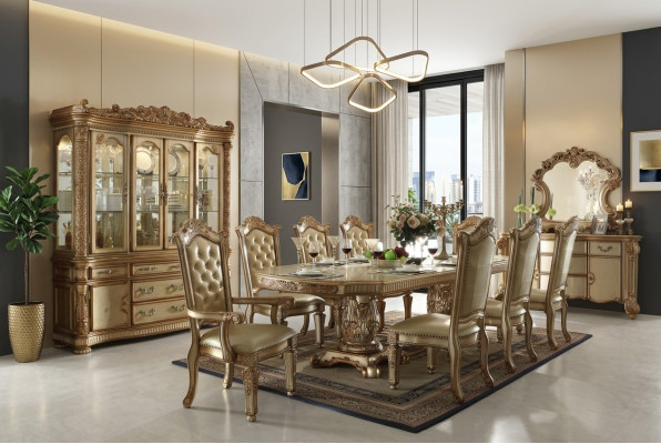 Royal dining table wood tables Rococo Baroque dining room antique style