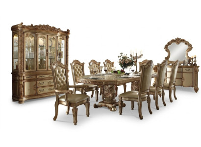 Royal Chesterfield Dining Set Noble Dining Table with Chesterfield x8 Chairs