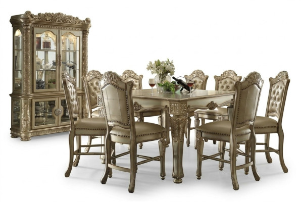 Dining room dining set classic set dining table 6x Chesterfield armchairs