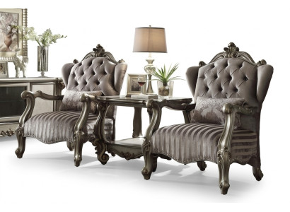 Noble Designer Classic Coffee Table Side Table Wood Baroque