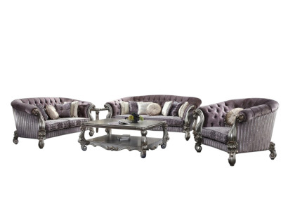Sofa three-seater sofas couch upholstery set leather baroque rococo