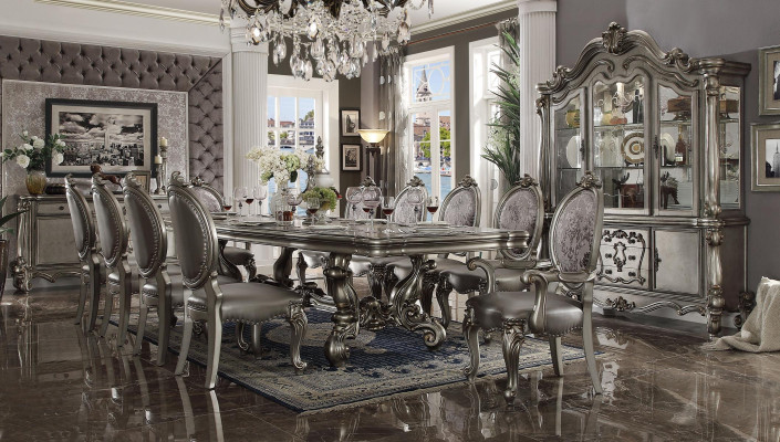 Dining room set Baroque Rococo table 10x chairs sideboard dresser 13-piece.