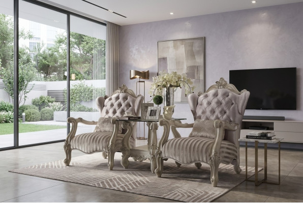 Classic Armchair TV Sofa 1-Seat Couch Designer Fabric Upholstery