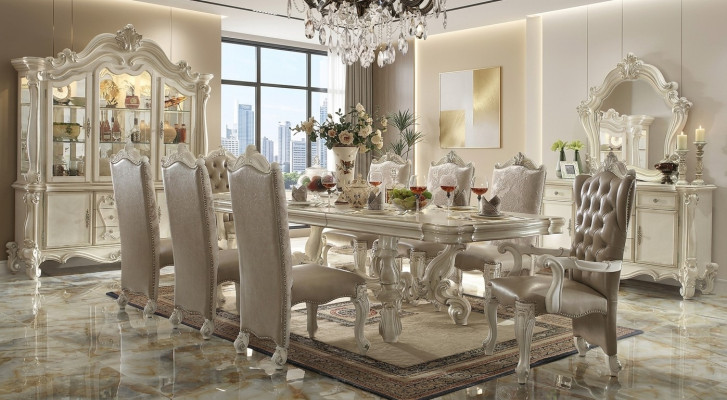 Baroque Style Dining Room Set Luxurious Dining Table 8x Chairs Sideboard Mirror