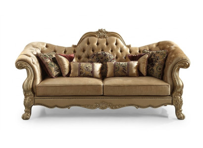 Chesterfield 3 Seater Relax Club Sofas Lounge Sofa Textile Upholstery Couch Fabric