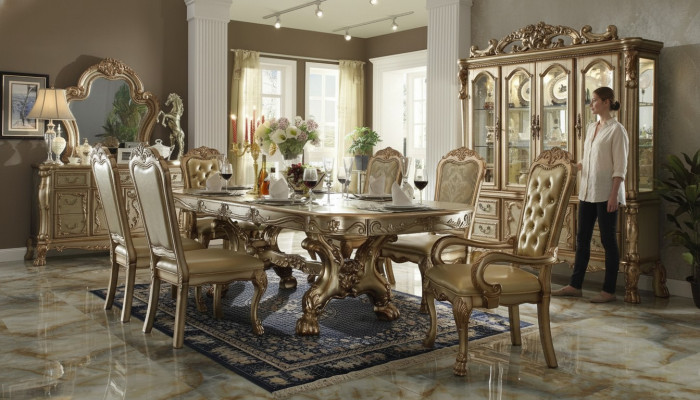 Classic luxury table wood tables Rococo Baroque decor antique style dining living