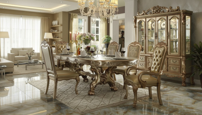 Classic luxury table wood tables Rococo Baroque decor antique style dining living