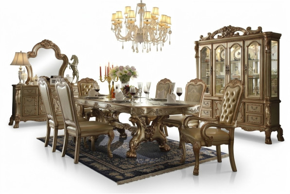Classic luxury table wood tables Rococo Baroque decor antique style dining living