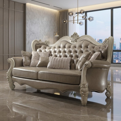 Three-seater 3-seater Relax Sofas Lounge Sofa Leather Upholstered Couch Fabric