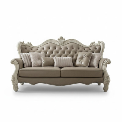 Three-seater 3-seater Relax Sofas Lounge Sofa Leather Upholstered Couch Fabric