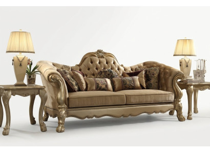 Two-seater design sofa 2-seater seating couch upholstery set fabric sofas