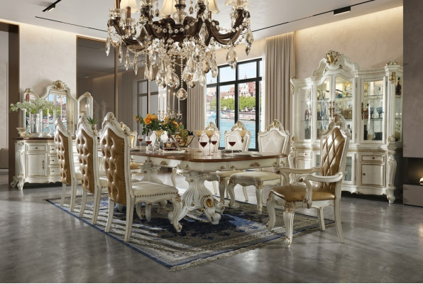 Classic dining room set designer dining table 8x chairs complete suite baroque rococo