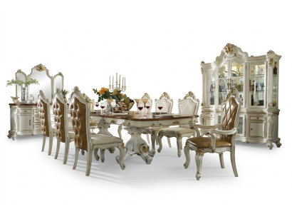 Classic dining room set designer dining table 8x chairs complete suite baroque rococo