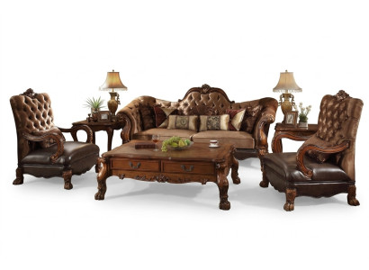 Complete sofa set 3+1+1 seater designer living room suite 3-piece group