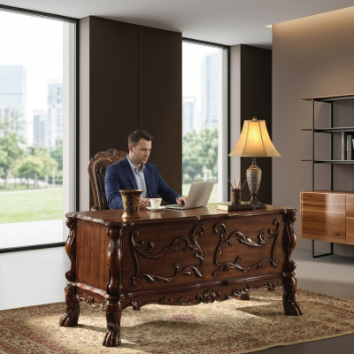 Desk Computer Desk Office Tables Office Living Room Baroque Rococo
