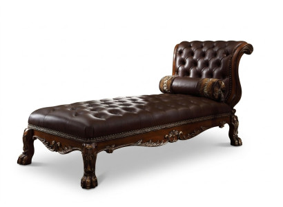 Chaises longues Chesterfield Lounger Ottoman Chaise Sofa Couch Chesterfield