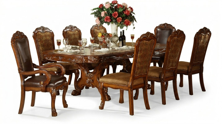Royal dining table table tables wooden table classic decor Rococo Baroque