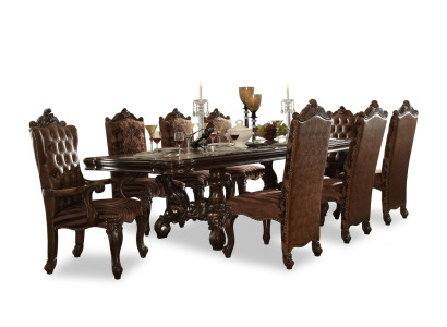 Complete dining room set table sideboard mirror 8x chairs set group