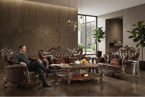 Sofa living landscape sofas couch upholstery suite Chesterfield three-seater