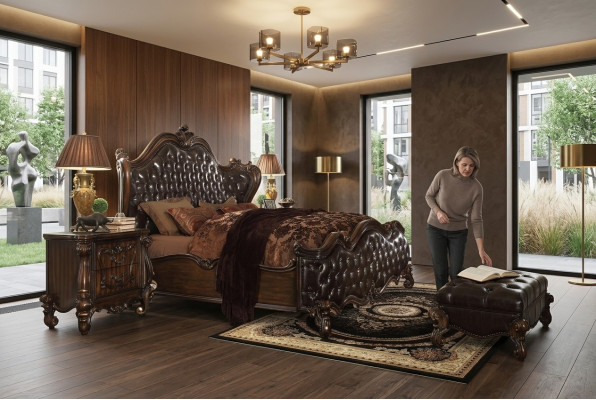 Design bedroom 5-piece. Complete bedroom set bed decor nightstand