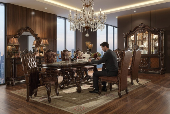 Royal dining table wood luxury tables Rococo Baroque style dining room