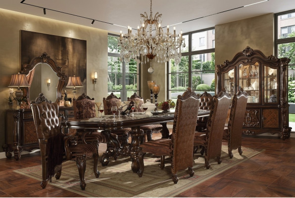 Royal dining table wood luxury tables Rococo Baroque style dining room