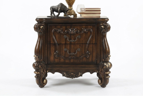 Classic bedside cabinet nightstand solid console shelf bedroom wood new