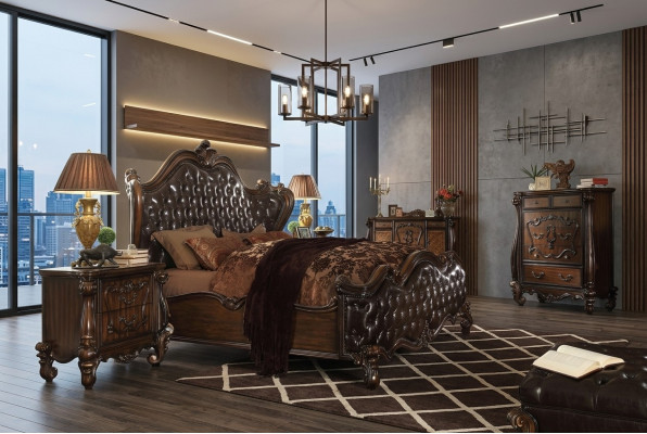 Design bed double luxury decor bedroom beds leather hotel 180x200cm
