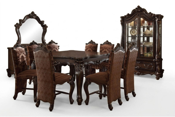 Classic dining table set wood dining room 8x chair set chairs