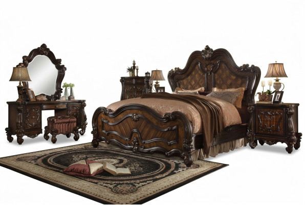 Dressing table mirror stool luxury console bedroom dresser baroque style
