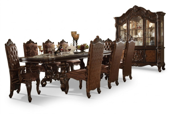 Classic Brown Chesterfield Chairs Designer x6 Leather Chairs Chair Set 6-piece.