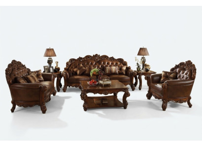 Sofa 4-seater living area sofas couch upholstery set leather