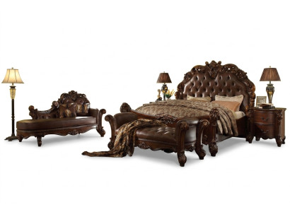 Royal double bed with 2x nightstand console complete set