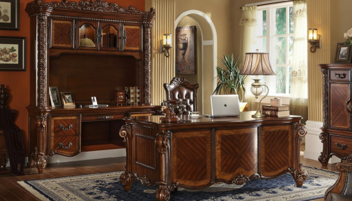 Luxury Desk Office Antique Style Baroque Rococo Baroque Tables