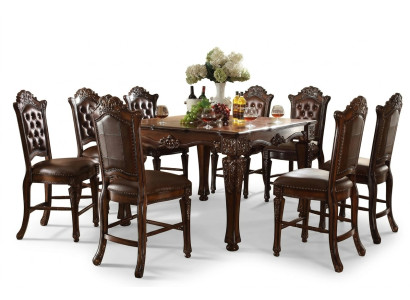 Dining Table with 6 Chairs Dining Room Set Classic Table 7-piece Set